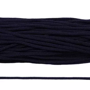 Шнур вязаный п/п 5мм*100м (5-28 темно-синий)