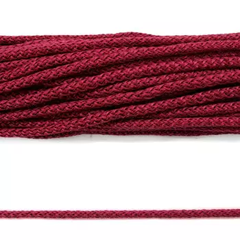 Шнур вязаный п/п 6мм*100м (6-24 бордовый светлый)