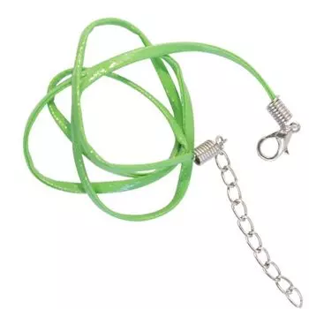 Шнурок декоративный WRE1038-11, 43см, 2*1,4мм, 1 шт/упак (6 бл/зеленый)