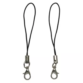 Шнурок для мобильного телефона 55мм (черный)