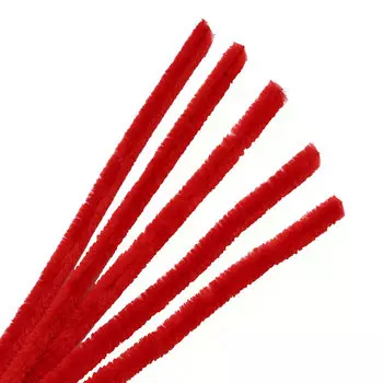 Синель-проволока, 12 мм*30см, 15шт/упак, Astra&amp;Craft (A-028 красный)