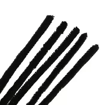 Синель-проволока, 12 мм*30см, 15шт/упак, Astra&amp;Craft (A-047 черный)