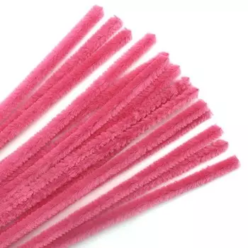 Синель-проволока, 12 мм*30см, 15шт/упак, Astra&amp;Craft (A-027 темно-розовый)