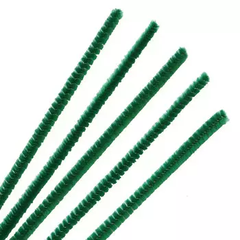 Синель-проволока, 6мм*30см, 30шт/упак, Astra&amp;Craft (A-036 зеленый)