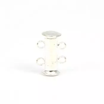 SLK003-A Магнитный замок на 2 нити, 10*15 мм, упак./3 шт., 'Астра' (серебро)