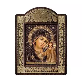 СН8002 Набор для вышивания бисером 'Нова Слобода' 'Богородица Казанская', 9x11 см