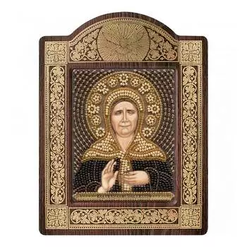 СН8004 Набор для вышивания бисером 'Нова Слобода' 'Св. Блж. Матрона Московская', 9х11 см