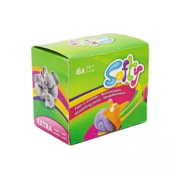 SO0870006K01 Набор пластилина мягкого SOFTY 6*62 гр.