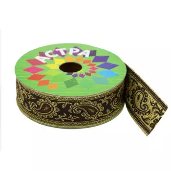 SR1214 Тесьма жаккардовая, 30 мм*9 м, 'Астра' (407)