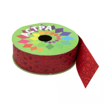 SR1220 Тесьма жаккардовая, 30 мм*9 м, 'Астра' (24/27)