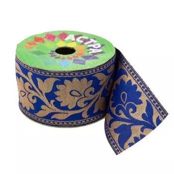 SR2310 Тесьма жаккардовая, 60 мм*9 м, Astra&amp;Craft (т.золото/53)