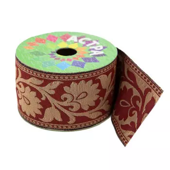 SR2310 Тесьма жаккардовая, 60 мм*9 м, Astra&amp;Craft (т.золото/26)