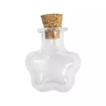 Стеклянные бутылочки с пробкой 1,5 мл., 20*23мм., 3шт/упак, Астра