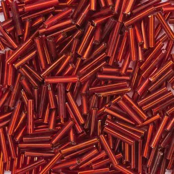 Стеклярус Астра 10мм, 20г (25 красный)