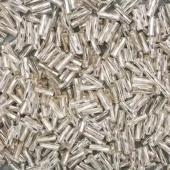 Стеклярус крученый Астра, 500г (М-21Т серый(крученый))