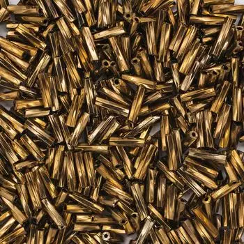 Стеклярус крученый Астра, 500г (М-222Т коричневый (крученый))