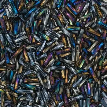 Стеклярус крученый Астра, 500г (М-409Т т.зелёный (крученый))