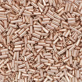 Стеклярус, (стекло), 5 мм, упак./20 гр., 'Астра' (1106 т.золотой/глянц.покрытие)