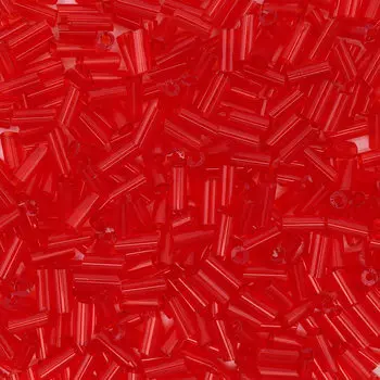 Стеклярус, (стекло), 5 мм, упак./20 гр., Astra&amp;Craft (5 красный прозрачный)