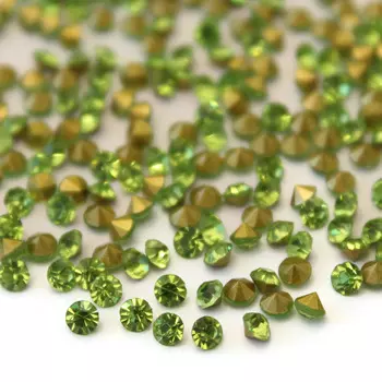Стразы конусовидные риволи 2,5мм, ss8, 6гр./упак (стекло) (214)