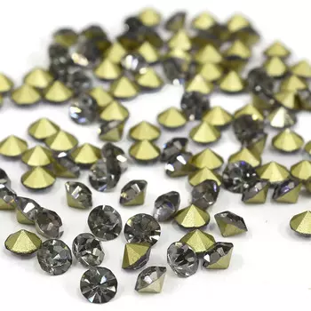 Стразы конусовидные риволи 3,8мм, ss16, 8гр./упак (стекло) (215)
