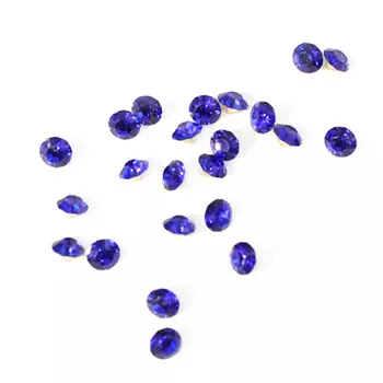 Стразы конусовидные риволи 3,8мм, ss16, 144шт/упак (09 синий)
