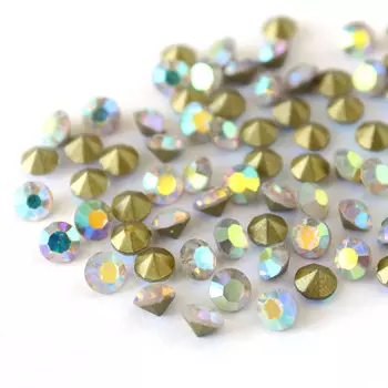 Стразы конусовидные риволи 4,8мм, ss20, 8гр./упак (стекло) (001АВ)