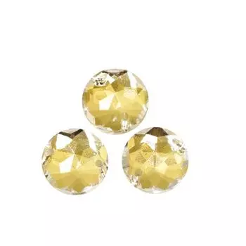 Стразы пришивные, акриловые, 11мм, 15шт/упак (круглые) Астра (01 прозрачный)