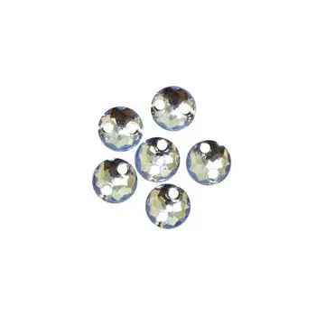 Стразы пришивные, акриловые, 6,5мм, 25шт/упак (круглые) Астра (26 сапфир)