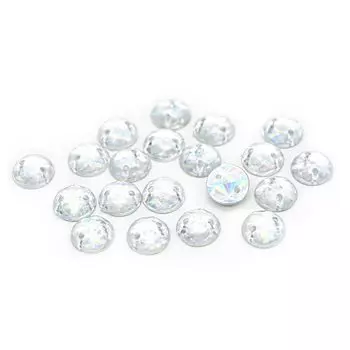 Стразы пришивные, акриловые, 8мм, 20шт/упак (круглые) Астра (48 северное сияние)