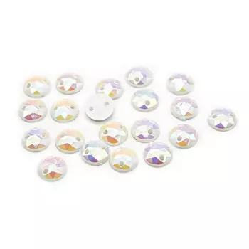 Стразы пришивные, акриловые, 8мм, 20шт/упак (круглые) Astra&amp;Craft (NAB50 белый АВ)