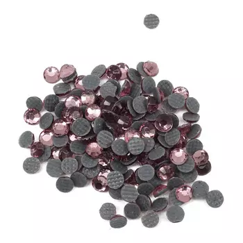 Стразы термоклеевые, 2,8мм, ss10, 150шт/упак (104 розовый)