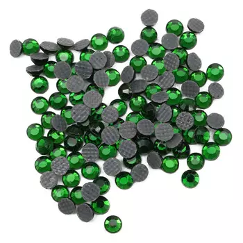 Стразы термоклеевые, 2,8мм, ss10, 150шт/упак (114 зеленый)