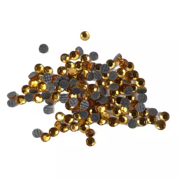 Стразы термоклеевые, 2мм, ss6, 150шт/упак (110 золотой)