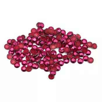 Стразы термоклеевые, 2мм, ss6, 150шт/упак (121 малиновый)