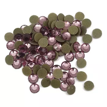 Стразы термоклеевые, 4,8мм, ss20, 100шт/упак (104 розовый)