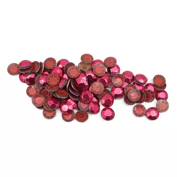 Стразы термоклеевые, 4мм, ss16, 100шт/упак (121 малиновый)