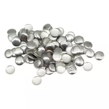 Стразы термоклеевые металлические 5мм, #16, 150шт/упак, никель