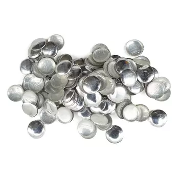 Стразы термоклеевые металлические 5мм, #2, 150шт/упак, никель