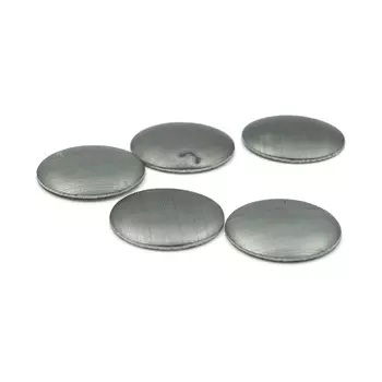 Стразы термоклеевые металлические 8мм, 100шт/упак, графит