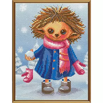 СВ5544 Набор для вышивания 'Нова Слобода' 'Снежки', 15x20 см