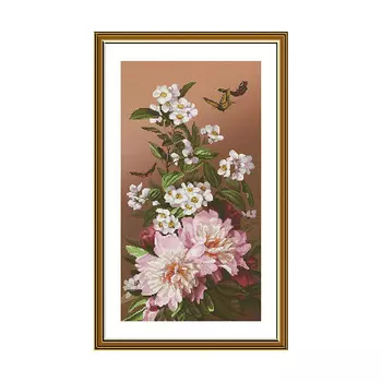 СВ6239 Набор для вышивания 'Пионы и жасмин' 27*50 см