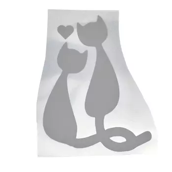 Светоотражающая наклейка на одежду 'Кот и кошка'