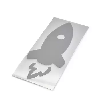 Светоотражающая наклейка на одежду 'Ракета' 6*6см