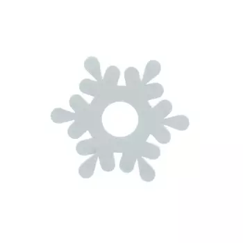 Светоотражающая наклейка на одежду 'Снежинка капля'