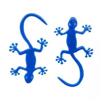 Светоотражающая наклейка 'Ящерица' (синий)