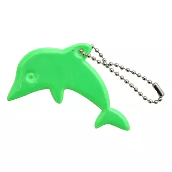 Светоотражающая подвеска 'Дельфин', 7 см, упак./2 шт. (зеленый)