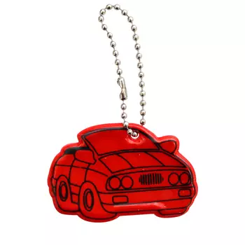 Светоотражающая подвеска 'Машина', 5,5 см, упак./2 шт. (красный)