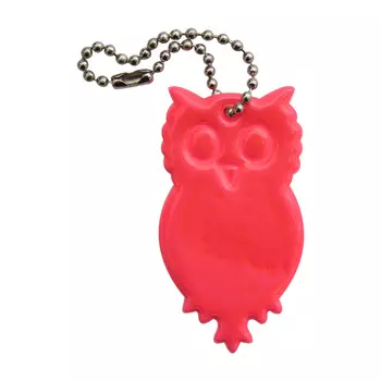 Светоотражающая подвеска 'Сова', 6 см, упак./2 шт. (розовый)