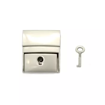 SX162 Замок портфельный, 3 см*3,5 см (мат/ник (А0677))